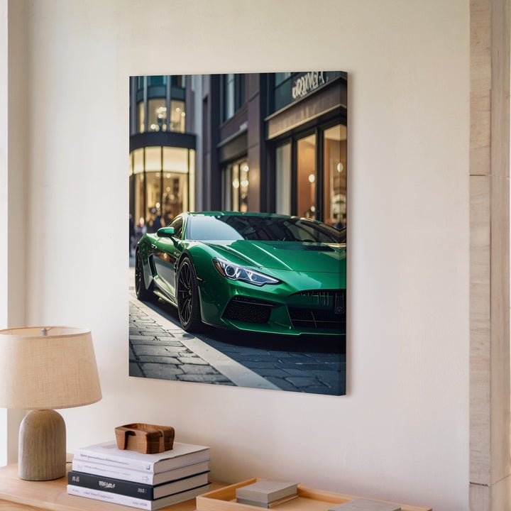 Porsche 911 Urban Luxury Canvas – Evening Cityscape Sports Car Art - Gifitto