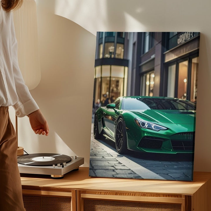 Porsche 911 Urban Luxury Canvas – Evening Cityscape Sports Car Art - Gifitto