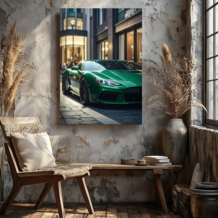 Porsche 911 Urban Luxury Canvas – Evening Cityscape Sports Car Art - Gifitto