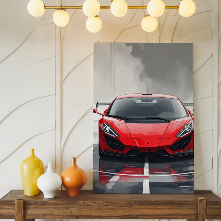 Ferrari LaFerrari Canvas – Dramatic Red Supercar Art - Gifitto