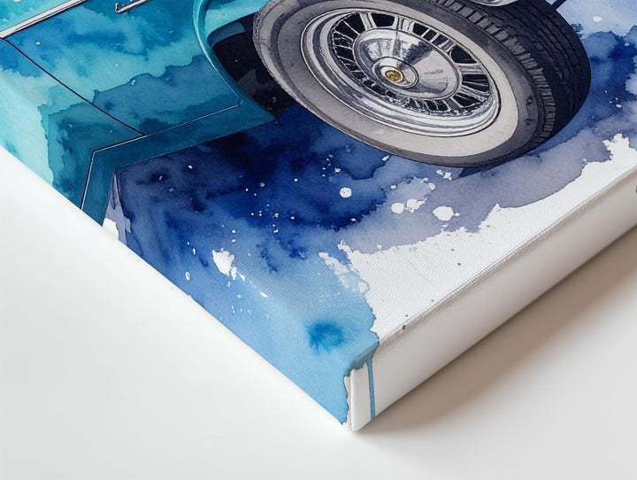 Classic Ford Mustang Coupe Canvas – Watercolor American Icon Art - Gifitto