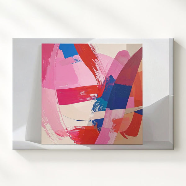 Vibrant Abstract Expression Canvas – Bold Modern Brushstroke Art - Gifitto
