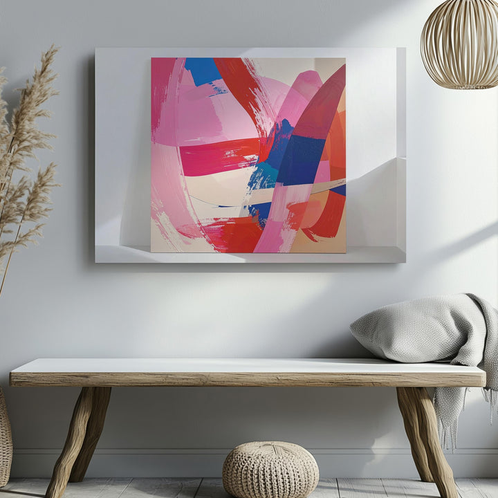 Vibrant Abstract Expression Canvas – Bold Modern Brushstroke Art - Gifitto