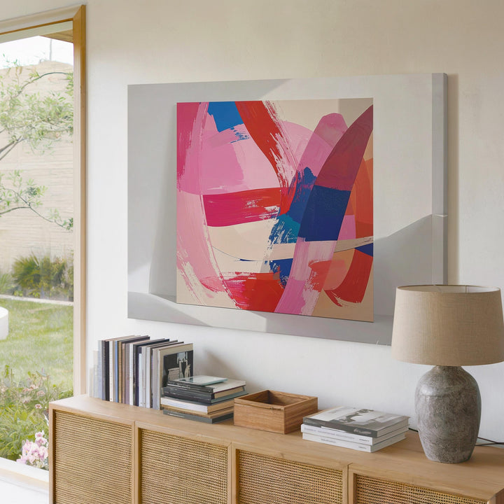Vibrant Abstract Expression Canvas – Bold Modern Brushstroke Art - Gifitto