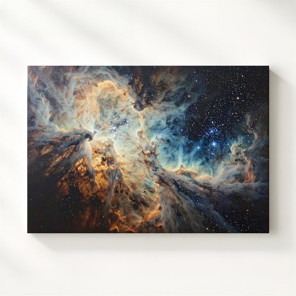 Stellar Birth Storm Canvas – Chaotic Nebula Cloud Formation in Deep Space - Gifitto