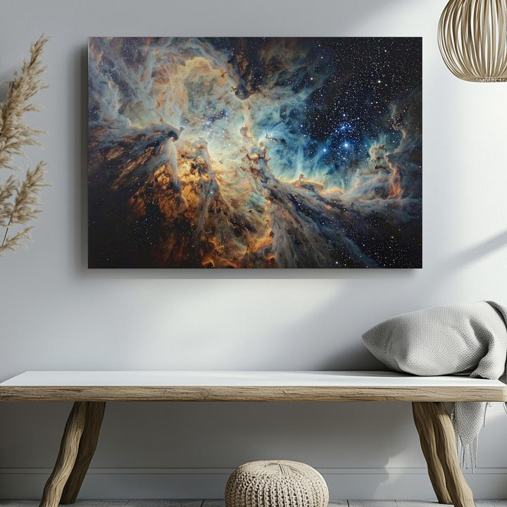 Stellar Birth Storm Canvas – Chaotic Nebula Cloud Formation in Deep Space - Gifitto