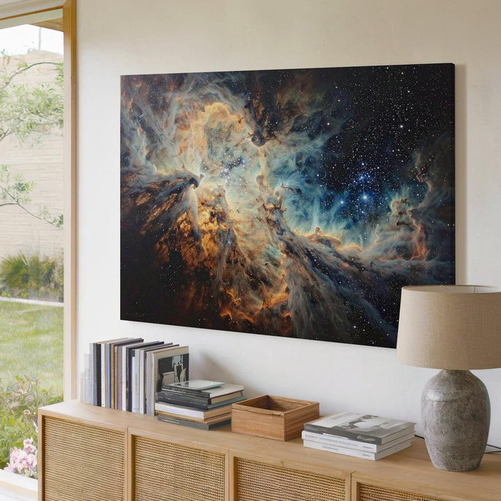 Stellar Birth Storm Canvas – Chaotic Nebula Cloud Formation in Deep Space - Gifitto