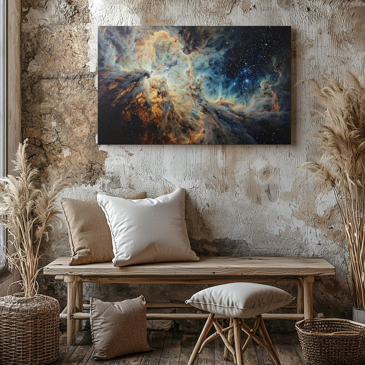 Stellar Birth Storm Canvas – Chaotic Nebula Cloud Formation in Deep Space - Gifitto