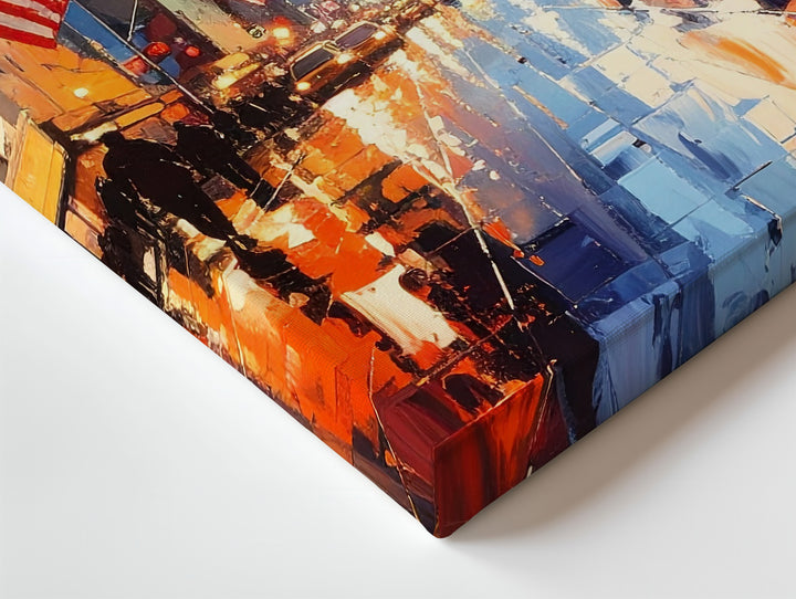 Wall Street at Dusk Canvas – Vibrant NYC Financial District Wall Art - Gifitto