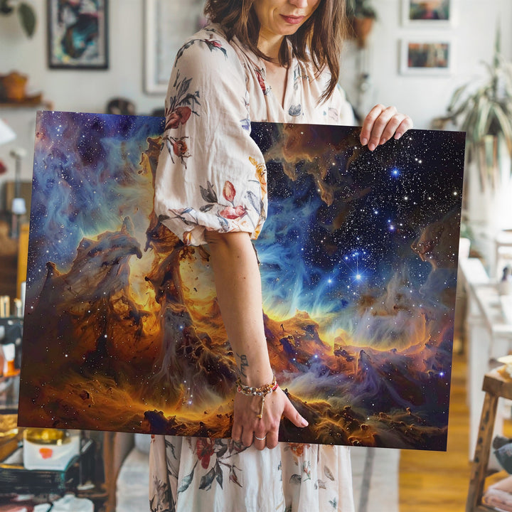 Pillars of Creation Canvas – Towering Interstellar Sculptures in Deep Space - Gifitto