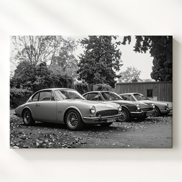 Timeless Porsche 911 Canvas – Black & White Classic Car Photography Print - Gifitto