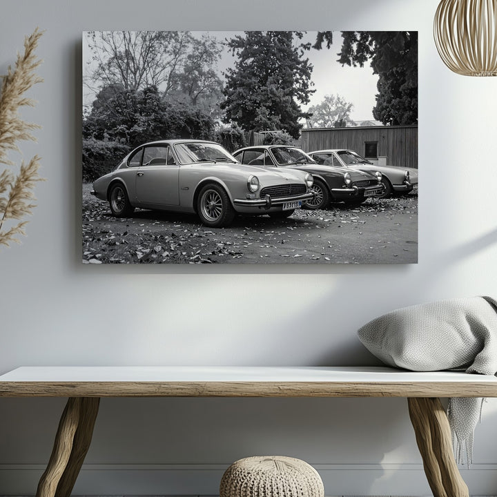 Timeless Porsche 911 Canvas – Black & White Classic Car Photography Print - Gifitto