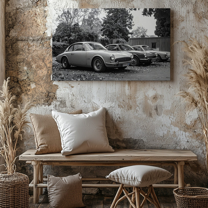 Timeless Porsche 911 Canvas – Black & White Classic Car Photography Print - Gifitto