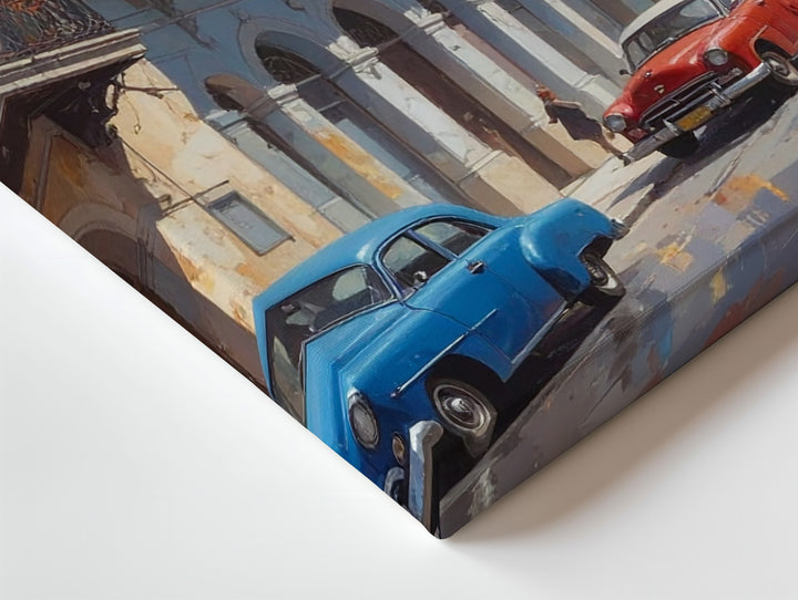 Havana Nostalgia Canvas – Vintage Cars & Colonial Street Scene Wall Art - Gifitto