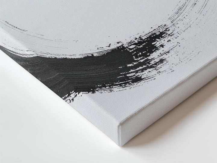 Enso Zen Circle Canvas – Minimalist Ink Symbol of Presence & Enlightenment - Gifitto