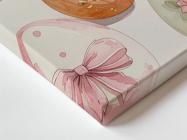 Pastel Easter Egg Canvas – Gentle Spring Wall Art - Gifitto