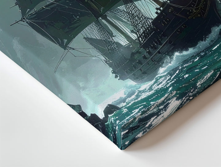 Ghost Pirate Ship Canvas – Dramatic Maritime Adventure Wall Art - Gifitto