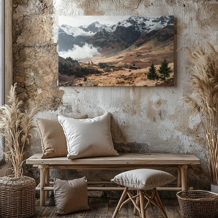 Early Autumn Alpine Canvas – High-Resolution Mountain Wilderness Photography - Gifitto