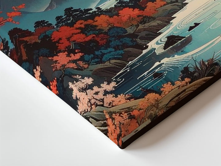 Tranquil Harmony Landscape Canvas – Japanese Ukiyo-e Inspired Nature Art - Gifitto