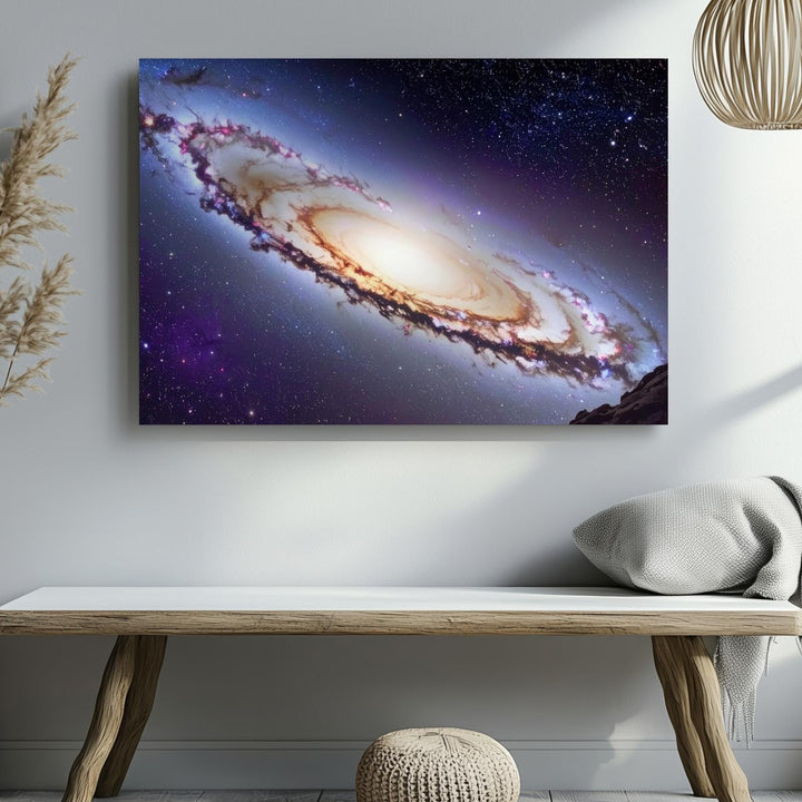 Sombrero Galaxy Canvas – Luminous Edge-On View with Dust Ring Halo - Gifitto