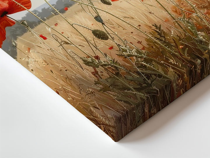 Golden Poppies Canvas – Peaceful Floral Field Wall Art - Gifitto