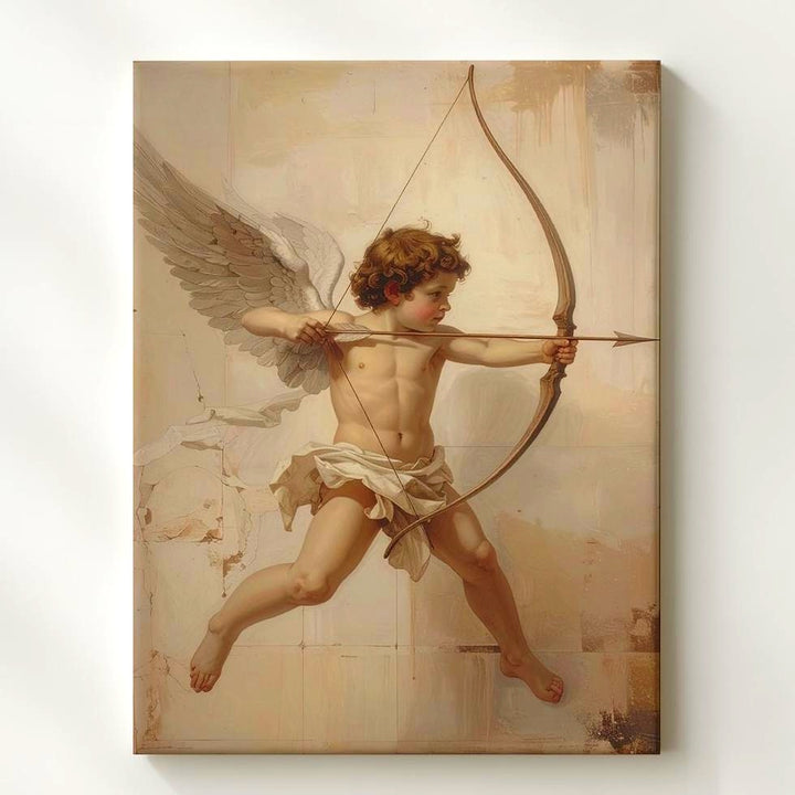 Cupid’s Arrow Canvas – Vintage Mythological Illustration of Love - Gifitto