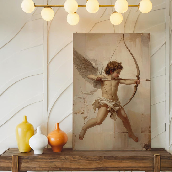 Cupid’s Arrow Canvas – Vintage Mythological Illustration of Love - Gifitto