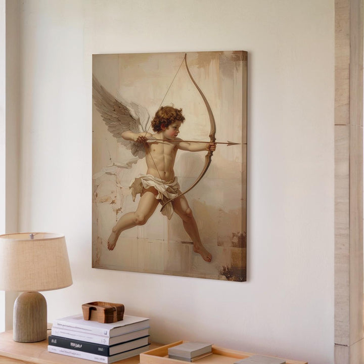 Cupid’s Arrow Canvas – Vintage Mythological Illustration of Love - Gifitto
