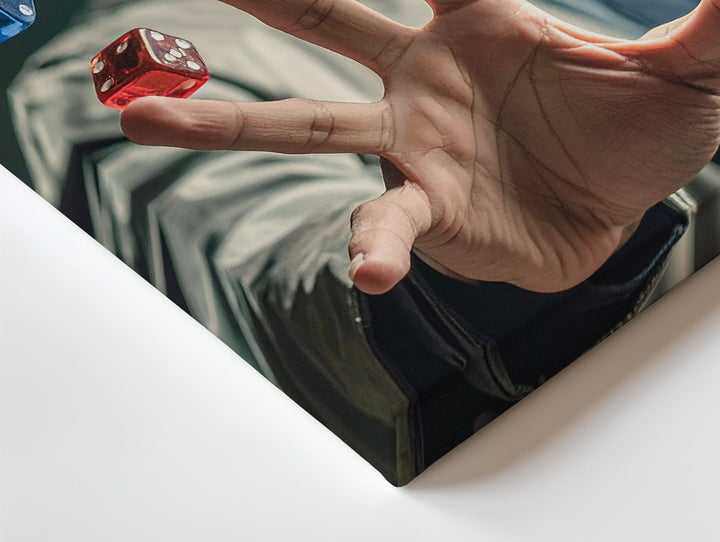 Dicecaster Canvas – Cinematic Fantasy Portrait with Floating Dice - Gifitto