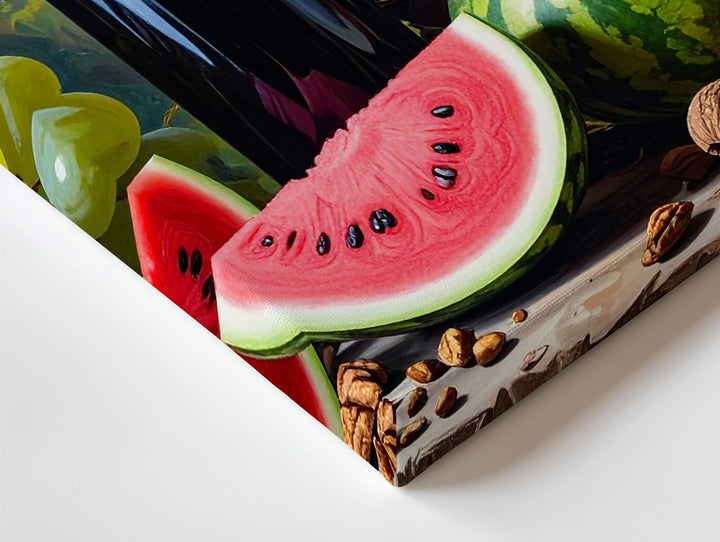 Summer Harvest Still Life Canvas – Colorful Fruit & Wine Celebration Art - Gifitto