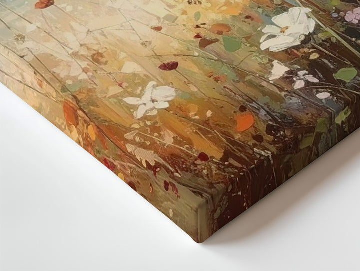 Whispers of Wildflowers Canvas – Soft Romantic Meadow in Golden Light - Gifitto