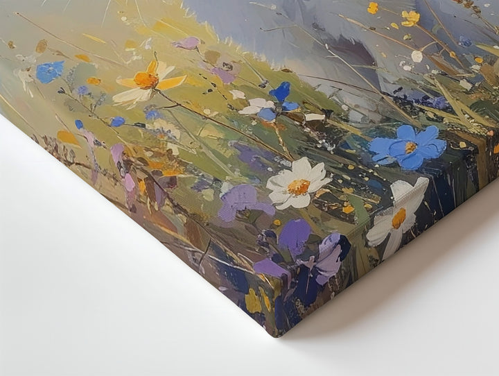 Pastel Rabbit in Meadow Canvas – Serene Springtime Wall Art - Gifitto
