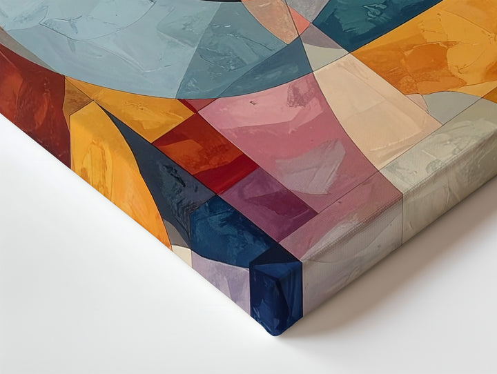 Translucent Harmony Canvas – Vibrant Abstract Art with Bold Colors and Layered Forms - Gifitto
