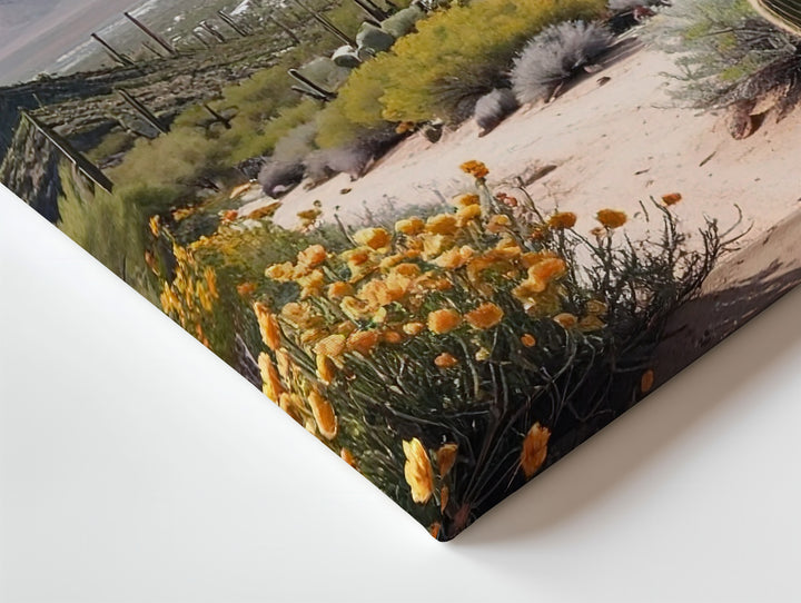 Sonoran Desert Vista Canvas – Expansive Cactus Landscape Wall Art - Gifitto