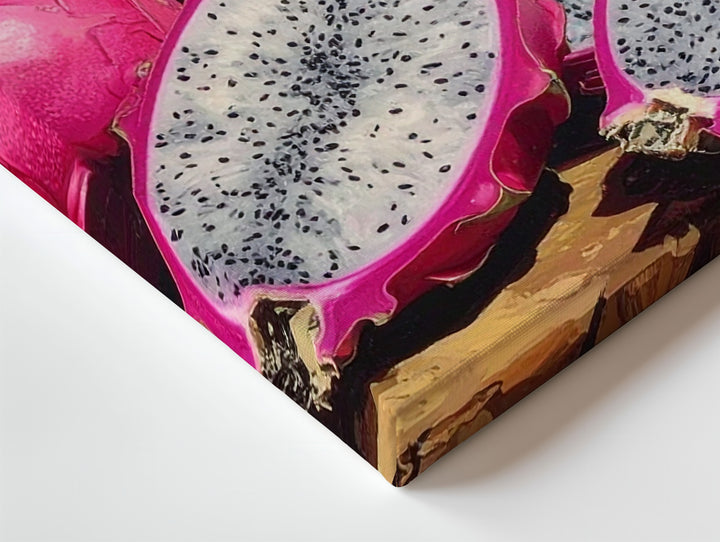 Dragon Fruit Still Life Canvas – Vibrant Tropical Realism Wall Art - Gifitto