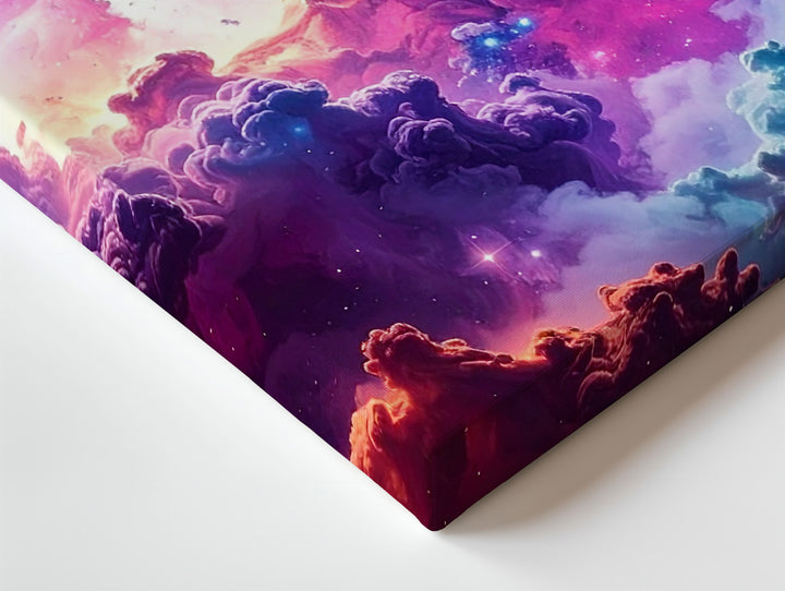 Dream Nebula Canvas – Surreal Cosmic Cloudscape in Magenta, Teal & Violet - Gifitto