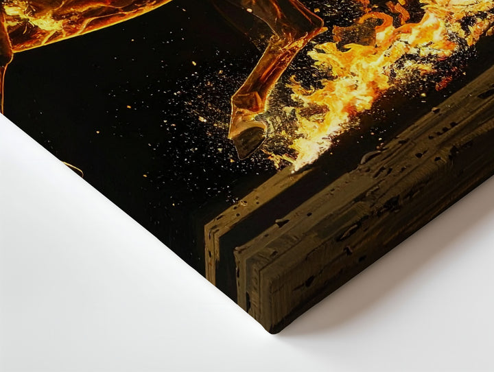 Inferno Horse Canvas – Fiery Elemental Speed & Power Wall Art - Gifitto