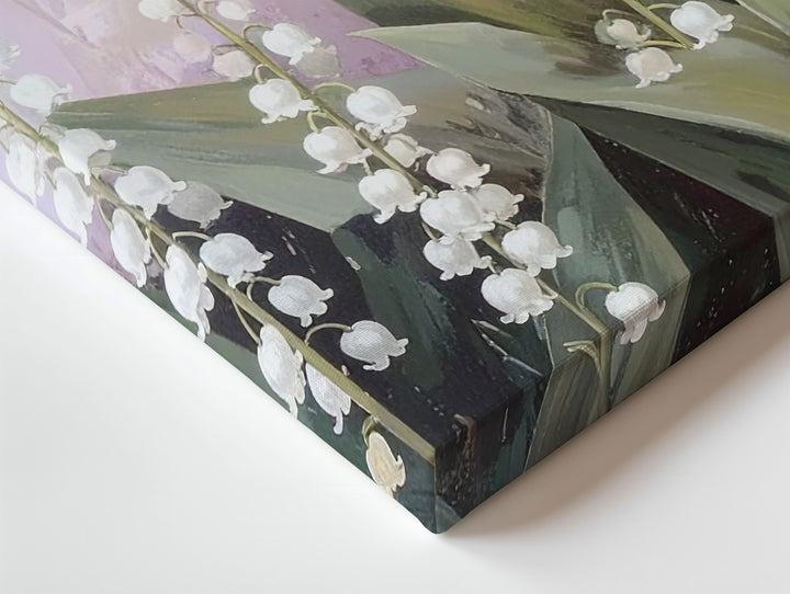 Lily of the Valley Dreamscape – Soft Impressionist Floral Canvas - Gifitto