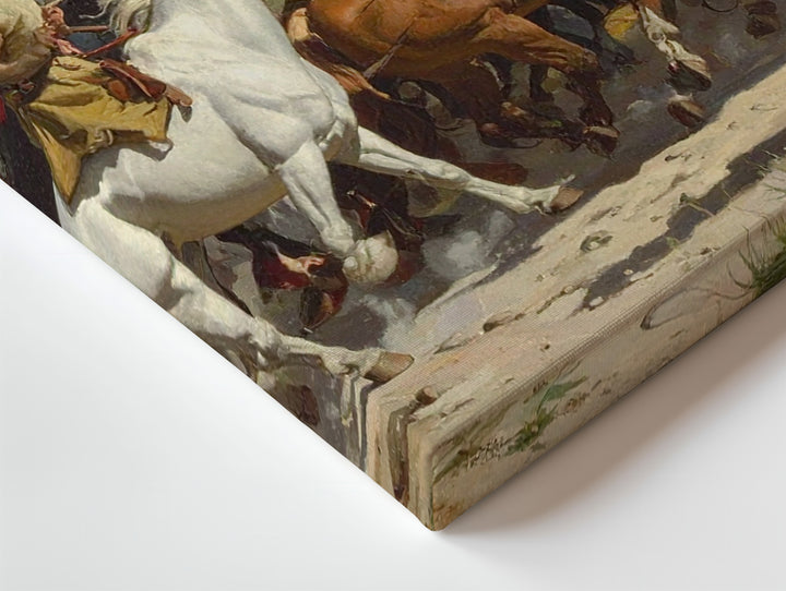 Historical Horsemen and Riders Canvas – Classical Equestrian Action Art - Gifitto