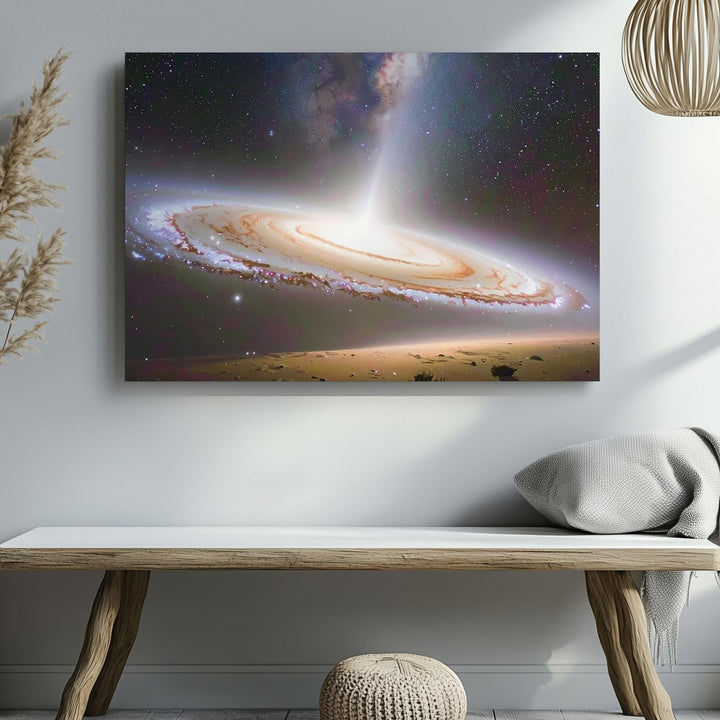 Sombrero Galaxy Canvas – Crisp Edge-On View with Iconic Dust Halo - Gifitto