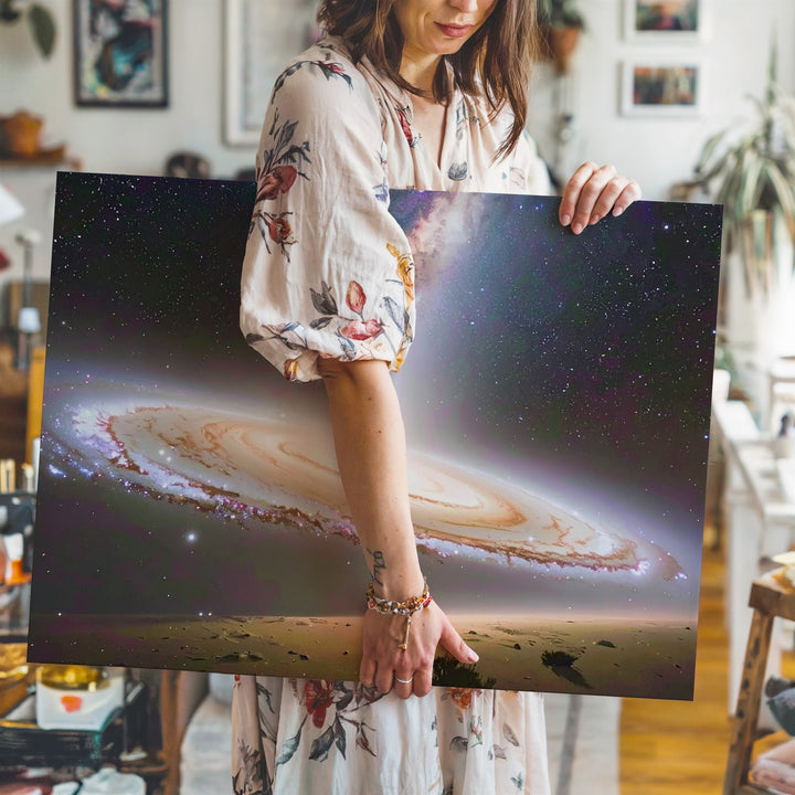 Sombrero Galaxy Canvas – Crisp Edge-On View with Iconic Dust Halo - Gifitto