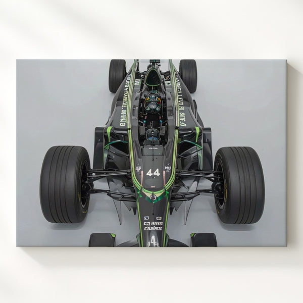 AMG Precision Canvas – Top-Down View of Lewis Hamilton's F1 Car - Gifitto