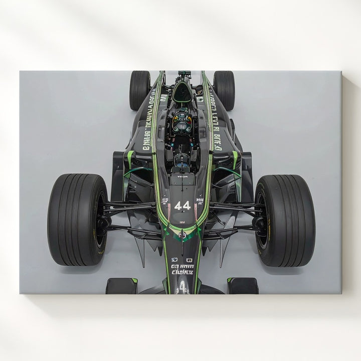 AMG Precision Canvas – Top-Down View of Lewis Hamilton's F1 Car - Gifitto