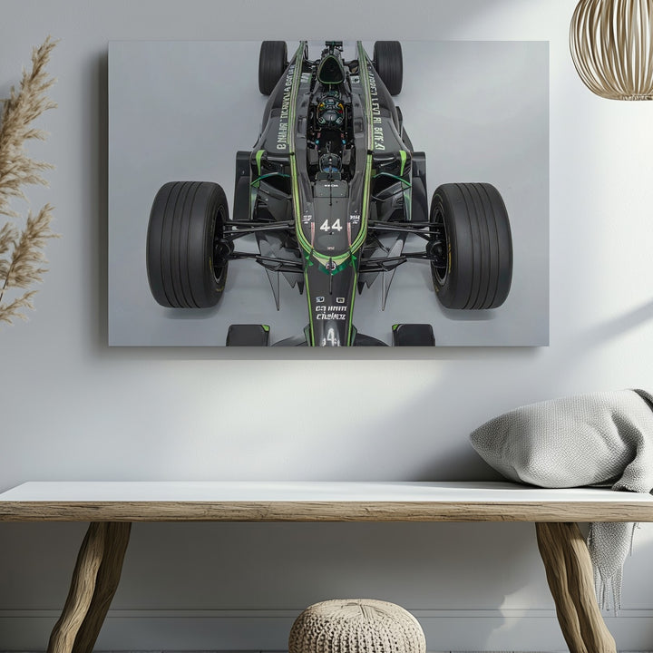 AMG Precision Canvas – Top-Down View of Lewis Hamilton's F1 Car - Gifitto