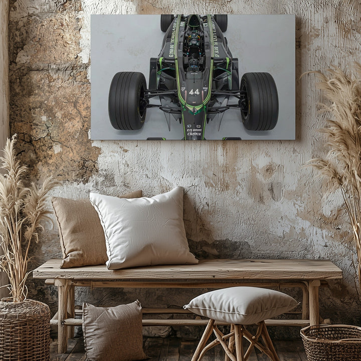 AMG Precision Canvas – Top-Down View of Lewis Hamilton's F1 Car - Gifitto