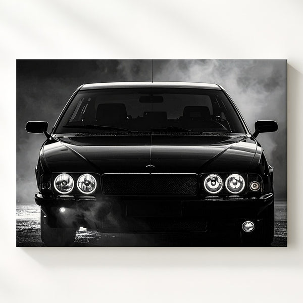 Shadowline Presence Canvas – BMW Headlight Silhouette in Darkness - Gifitto