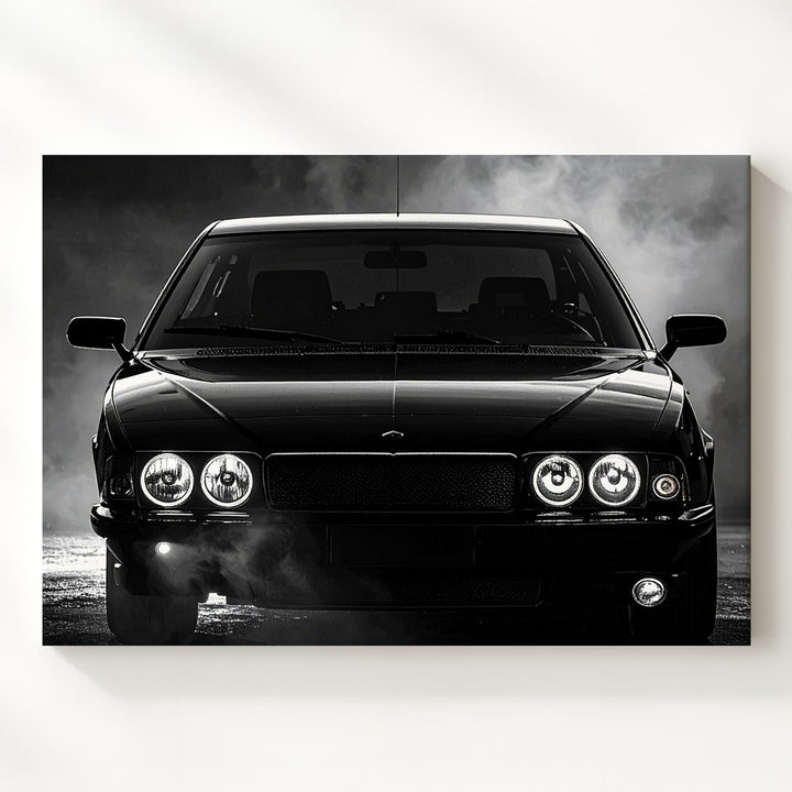 Shadowline Presence Canvas – BMW Headlight Silhouette in Darkness - Gifitto