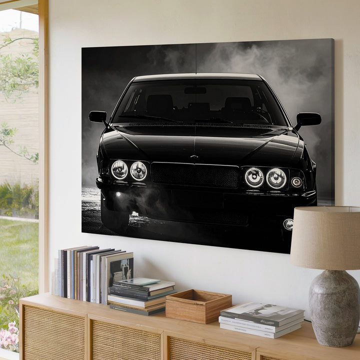 Shadowline Presence Canvas – BMW Headlight Silhouette in Darkness - Gifitto