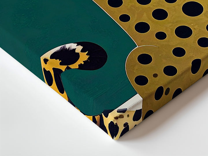 Minimalist Cheetah Canvas – Modern Graphic Animal Art - Gifitto