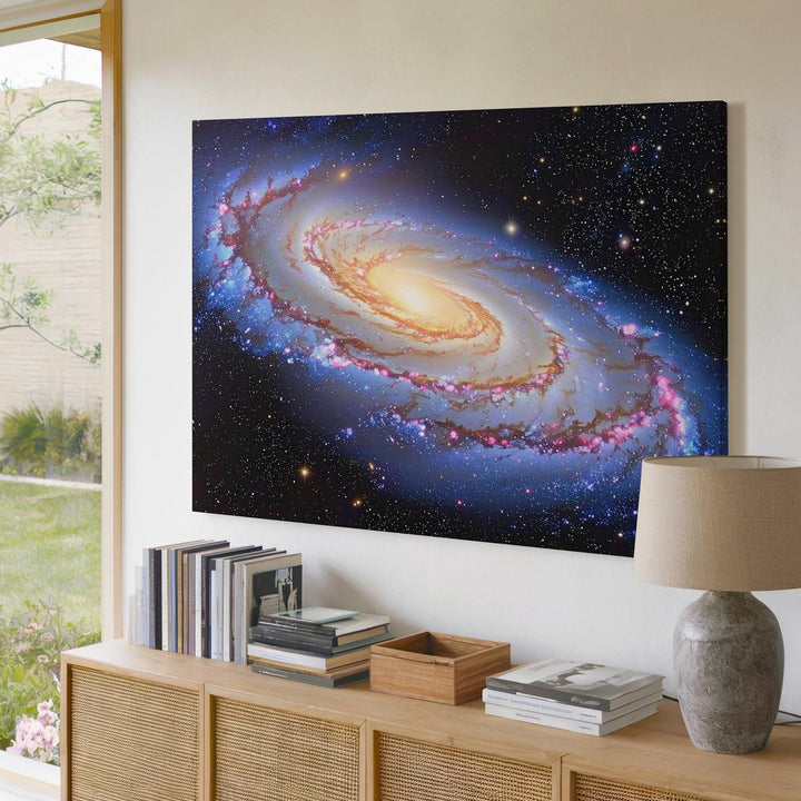 Andromeda Galaxy Canvas – Vivid Spiral Nebula Wall Art in Cosmic Detail - Gifitto